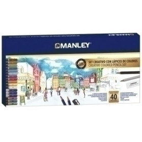 COMPRAR LAPICES COLOR MANLEY SET CREATIVO C/40