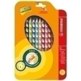COMPRAR LAPICES COLOR STABILO EASY C. ZURDO 12