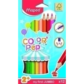 COMPRAR LAPICES COLOR MAPED COLOR PEPS JUMBO 12