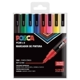 COMPRAR ROTUL.UNI-POSCA PC-3M BOLSA 8