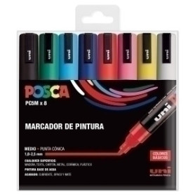 COMPRAR ROTUL.UNI-POSCA PC-5M BOLSA 8