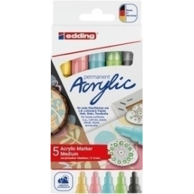 COMPRAR ROTUL.EDDING 5100 ACRYLIC PASTEL PACK 5