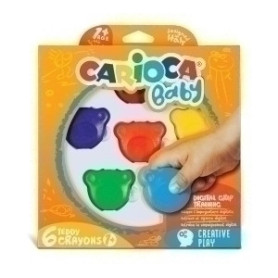 COMPRAR CERAS COLOR CARIOCA TEDDY CAJA DE 6