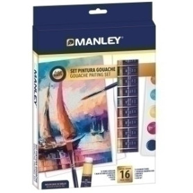 COMPRAR TEMPERA GOUACHE MANLEY SET DE 16