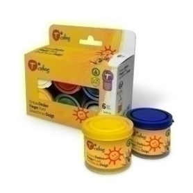 COMPRAR PINTURA DEDOS TCOLORS 40 ml SURTIDO DE 6