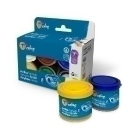 COMPRAR PINTURA ACRIL.TCOLORS 40 ml SURTIDO de 6