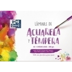 COMPRAR LAMINA OXFORD ACUARELA A3 6h LISO