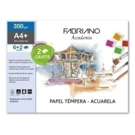 COMPRAR LAMINAS ACUARELA FABRIANO A4+ 24X32  B/6