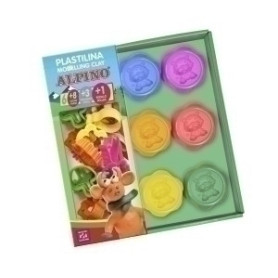 COMPRAR PLASTILINA ALPINO KIT 6 COL+ MOLDES