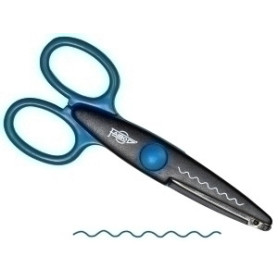 COMPRAR TIJERAS FAIBO DENTADA AZUL