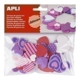 COMPRAR GOMA EVA APLI F.ADH.CORAZONES B/40
