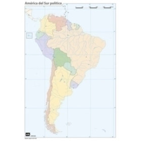 COMPRAR MAPA MUDO ERIK COLOR POLITICO AMERICA SU