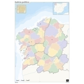 COMPRAR MAPA MUDO ERIK COLOR POLITICO GALICIA