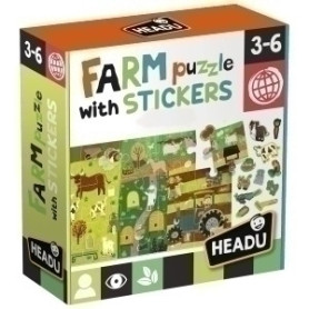 COMPRAR JUEGO EDUCATIVO HEADU FARM STICKERS PUZZ