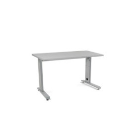COMPRAR MESA ROCADA METAL 120x60 ALUMINIO/GRIS
