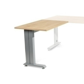 COMPRAR MESA ROCADA METAL ALA 100x60 AL/ROBLE