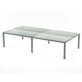 COMPRAR MESA ROCADA EXECUTIVE 163x360 AL/CRISTAL
