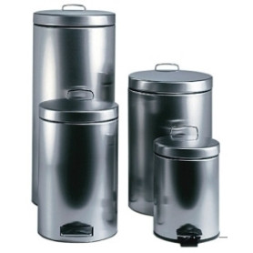 COMPRAR PAPELERA ACERO INOX TAPA PEDAL 12 LITROS