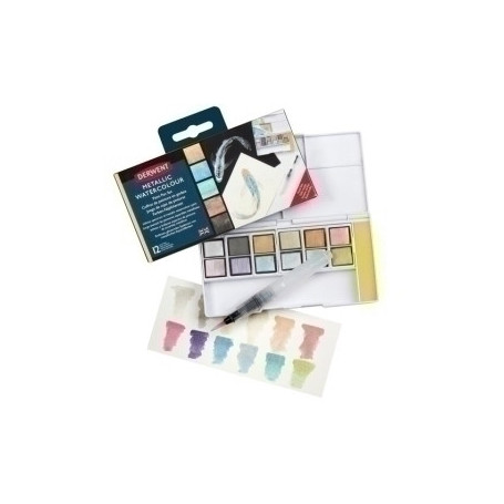 COMPRAR ACUARELAS DERWENT METALLIC C/12