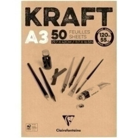 COMPRAR BLOC DIBUJO CLAIR. KRAFT ENCOL. A3 120g