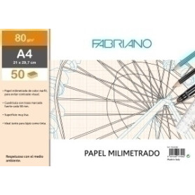COMPRAR BLOC DIBUJO FABRIANO MILIMETRADO A4 80g