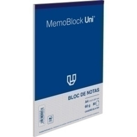 COMPRAR BLOC DE NOTAS UNI MEMOBLOC A4 80h CD.4