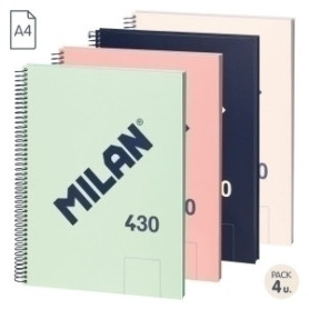 COMPRAR BLOC MILAN 430 A4 80h LISO SURT. PACK 4