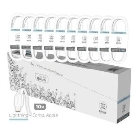 COMPRAR CABLE TECHONE USB-LIGHTNING 1 m. P/10