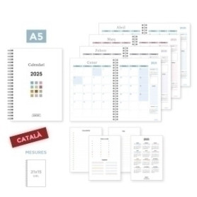 COMPRAR CAL.SENF. ESPIRAL MES A5 155x210