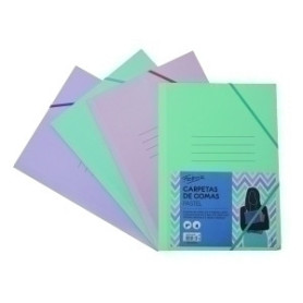 COMPRAR CARPETA SOLAPAS CARTON Fº SURTIDO PASTEL