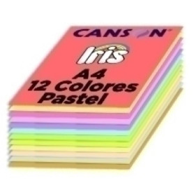 COMPRAR CARTULINA A4 IRIS 185g COL. PASTEL P/120