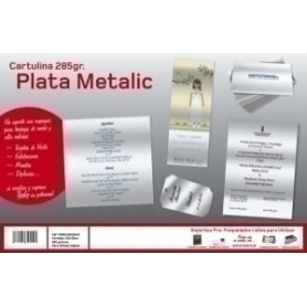 COMPRAR CARTULINA METAL.32x45 YOSAN PLATA BRILLO
