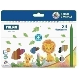 COMPRAR CERAS MILAN PLASTIPASTEL RED. C/24