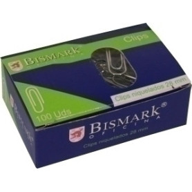 COMPRAR CLIP BISMARK Nº1,5 (28 mm.) NIQUEL. C/10