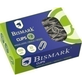 COMPRAR CLIP BISMARK Nº2 (32 mm.) NIQUEL. C/100