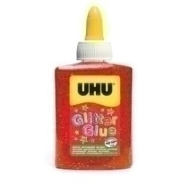COMPRAR COLA GLITTER GLUE UHU B/88 ml ROJO