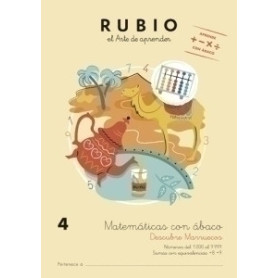COMPRAR CUADERNO RUBIO A4 MATEMATICAS ABACO 4