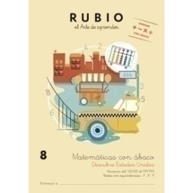 COMPRAR CUADERNO RUBIO A4 MATEMATICAS ABACO 8