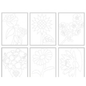 COMPRAR CUADRO NIEFENVER MOD.FLORES PACK DE 6