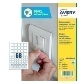 COMPRAR ETIQ.AVERY AM00SA4 ANTIB. 10h A4 CUADRAD