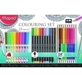 COMPRAR KIT MAPED COLORING COLOR MANDALA 33 PIEZ