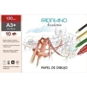 COMPRAR LAMINAS DIBUJO FABRIANO A3+ LISA B/10