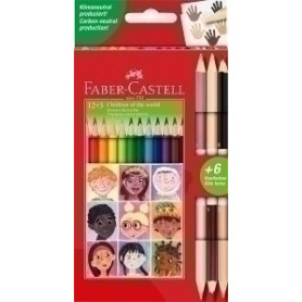 COMPRAR LAPICES COLOR FABER  est.12+3 BICOLOR