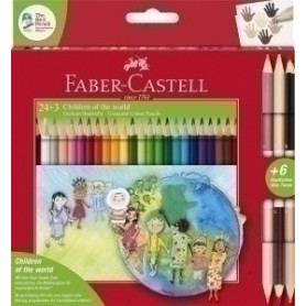COMPRAR LAPICES COLOR FABER  est.24+3 BICOLOR