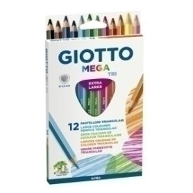 COMPRAR LAPICES COLOR GIOTTO MEGA TRI CAJA DE 12