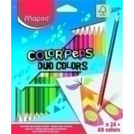 COMPRAR LAPICES COLOR MAPED COLOR"PEPS DUO es.24