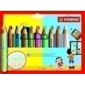 COMPRAR LAPICES COLOR STABILO WOODY 3 EN 1 E/10