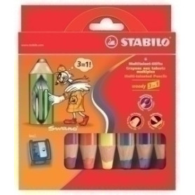 COMPRAR LAPICES COLOR STABILO WOODY 3 en 1 est.6