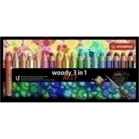 COMPRAR LAPICES COLOR STABILO WOODY ART.LIN E/18