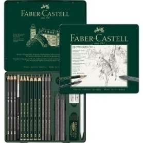 COMPRAR LAPIZ FABER PITT GRAFITO est.METAL 19